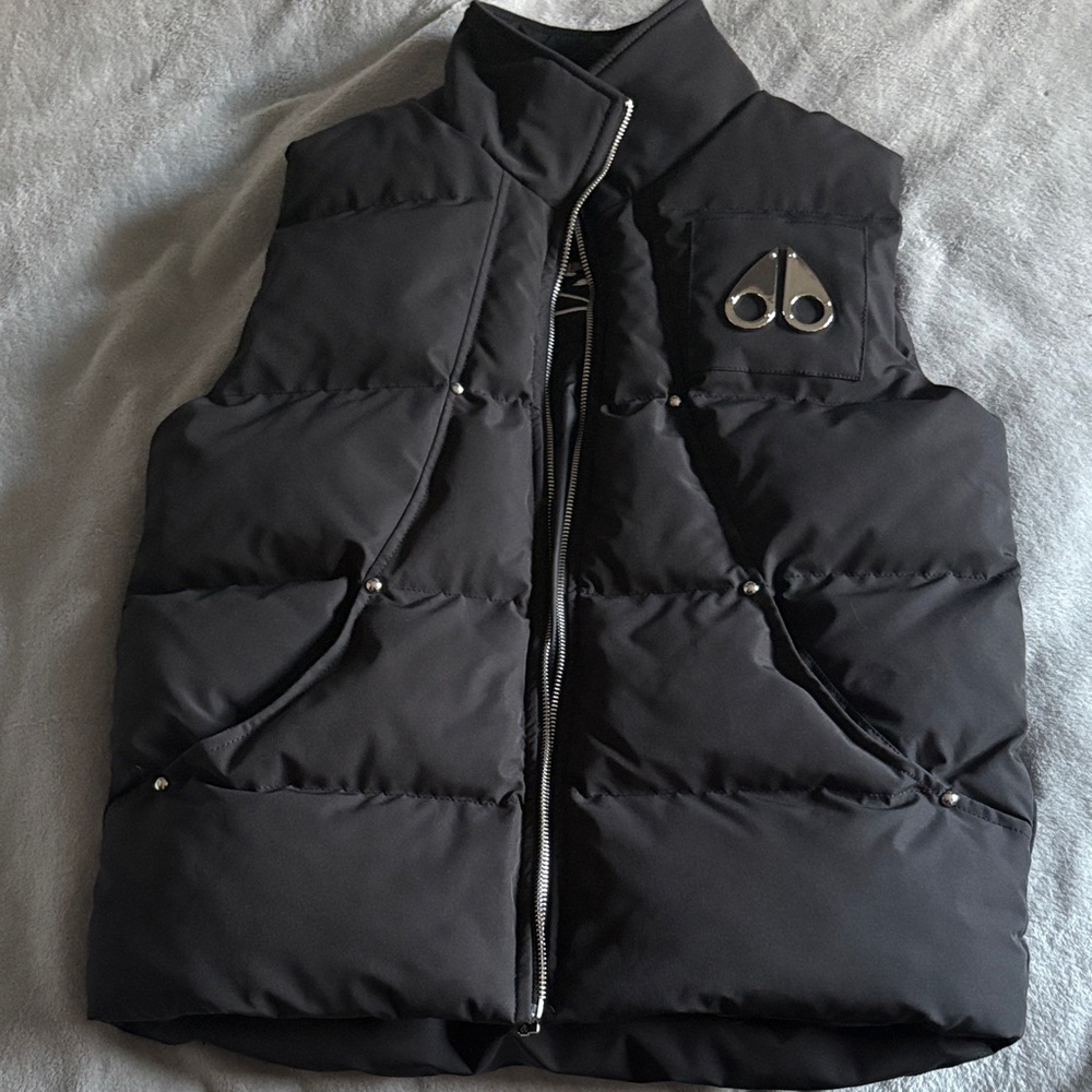 Moose Knuckles Black Down-Filled Vest!